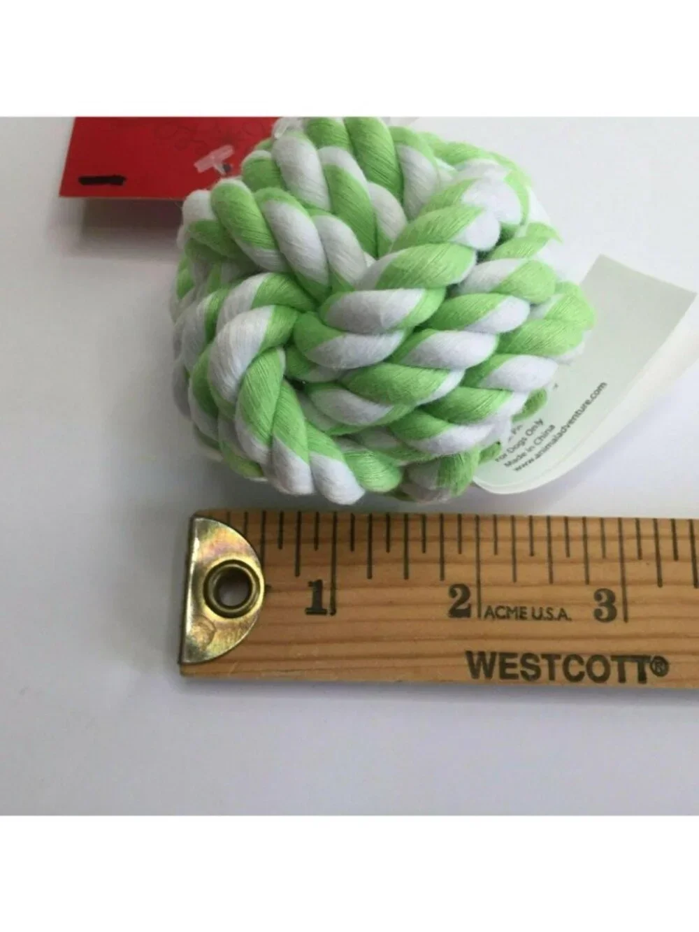 Wondershop 3 Braided Rope Balls Tug 1 Pull Dog Toy Chew Set Green